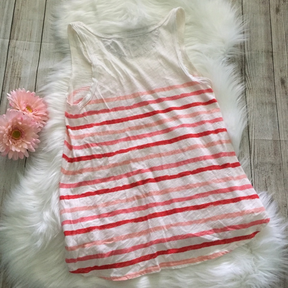 Pure Good Red Striped Tank Top - Picture 3 of 4